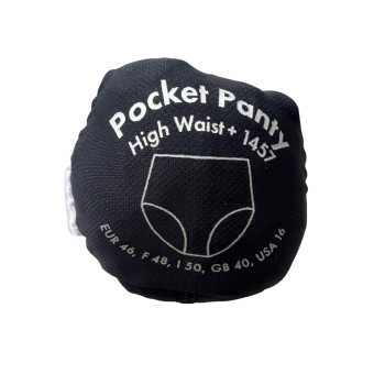 ANI1457.001-Slip Pocket Panty a vita alta taglio laser- nero
