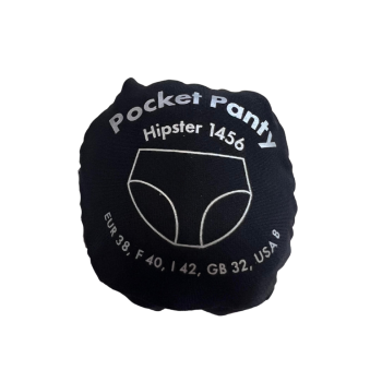 ANI1456.001- Slip Hipster Pocket Panty taglio laser- nero