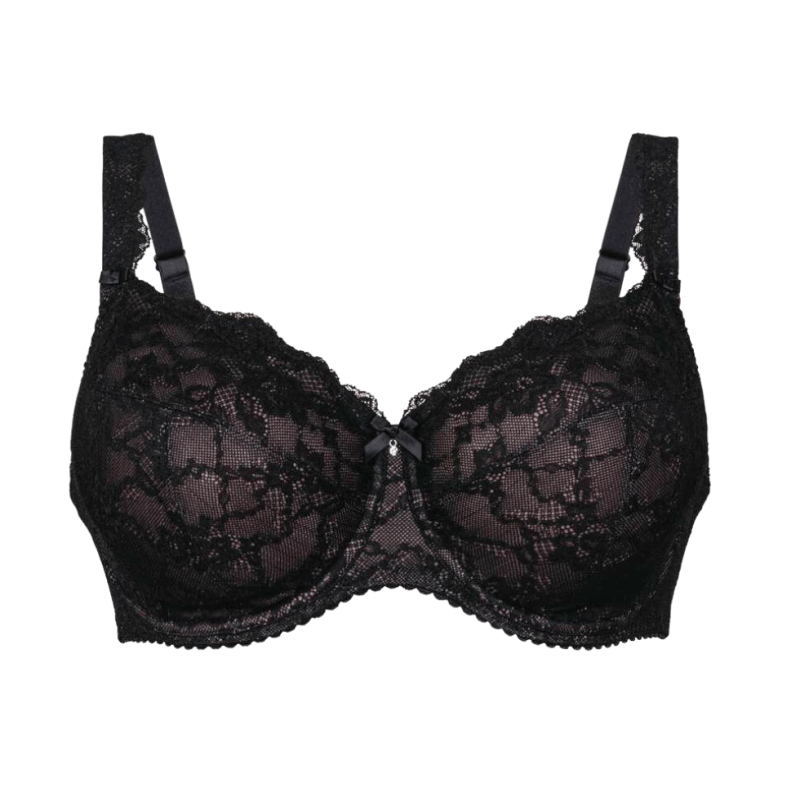 Reggiseno Bobette nero Rosa Faia