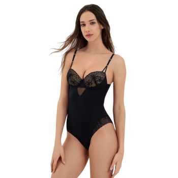 LIS-23393.02 - Body Melanie con coppe preformate - nero