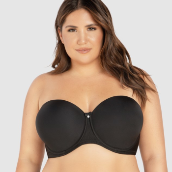 PL-P60915BLK - Reggiseno a Fascia Elise per coppe grandi - nero