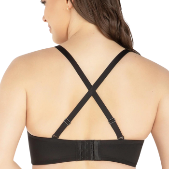 PL-P60915BLK - Reggiseno a Fascia Elise per coppe grandi - nero