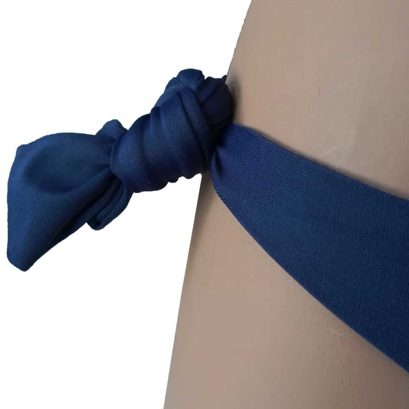 Brasiliana con lacci combinabile blu