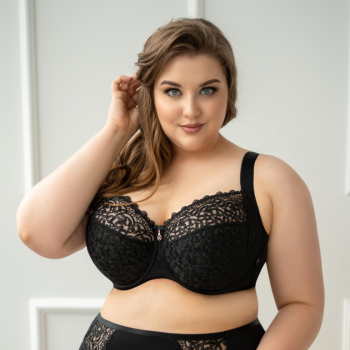 KL-B-BETTY-SOFTSIDESUPPORT-BLK - Reggiseno soft con ferretto supporto laterale  - nero