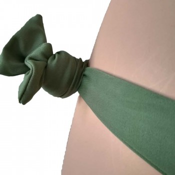 YM-80969-MIL - Brasiliana con laccetti - verde militare