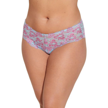 CB-SAVON1382P+0742P-AAS- Completo Savona Bralette Extended Curvy + hotpants pizzo - Aasmani Blue