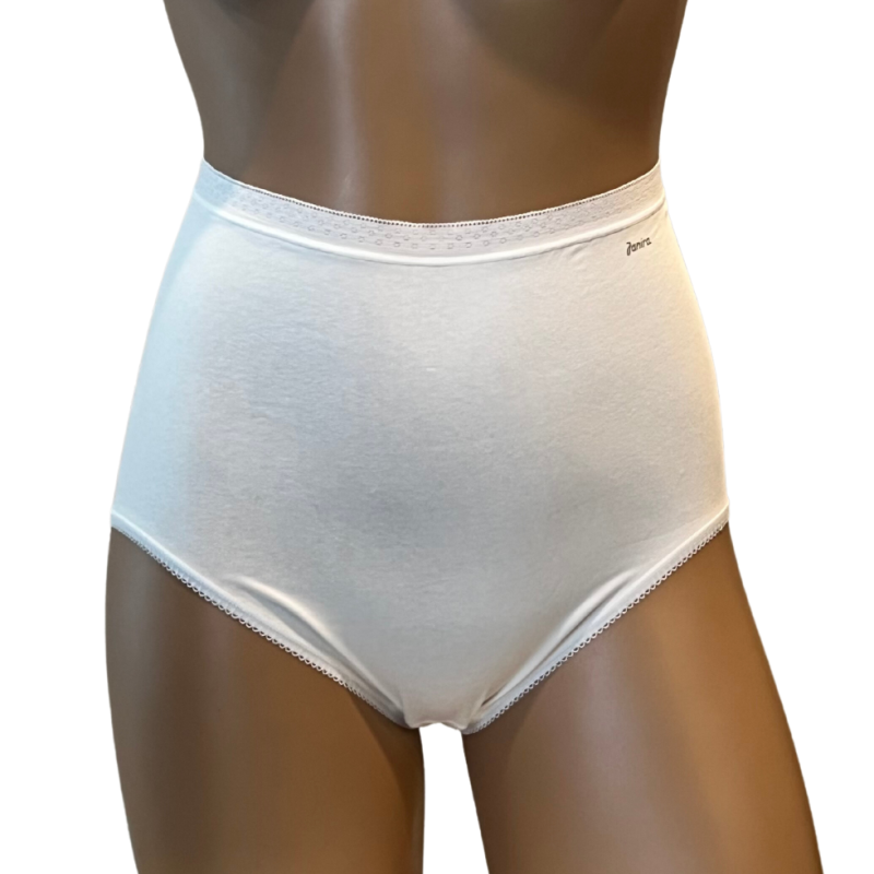 JS-1031641.001- 2-Pack Midi Queen Esencial a vita media in cotone - bianco