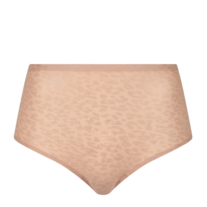 CL-C11DC7-0X7 - Slip a vita alta taglio laser Softstretch - Leo Shimmer