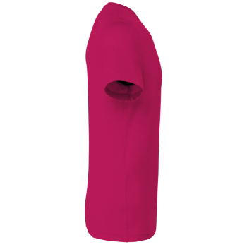 RV-K356 - Maglia mezze maniche Curvy scollo tondo stampa seno Ottobre Rosa - Fuchsia scuro