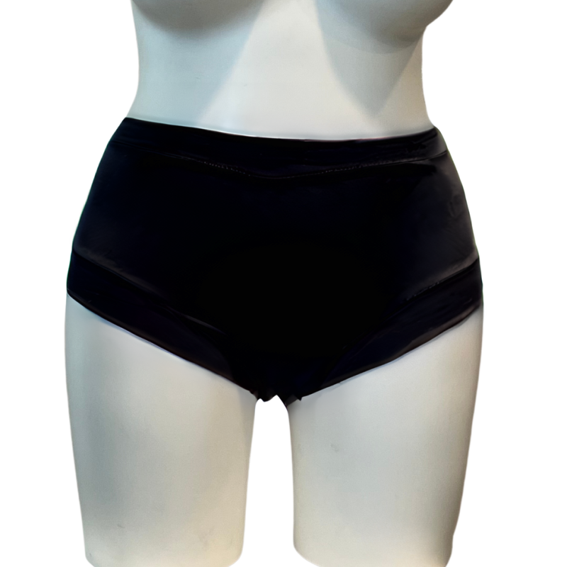 JS-1031649.002- 2-Pack Slip Queen Esencial a vita alta in cotone - nero