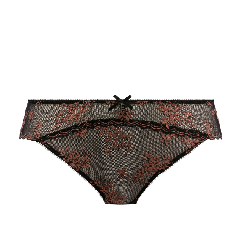 FL-AA402550BLK - Slip Offbeat Decadence in pizzo - nero