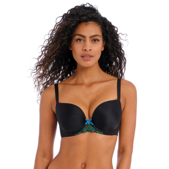 FL-AA401631BLK - Reggiseno scollato preformato liscio Show-off - nero