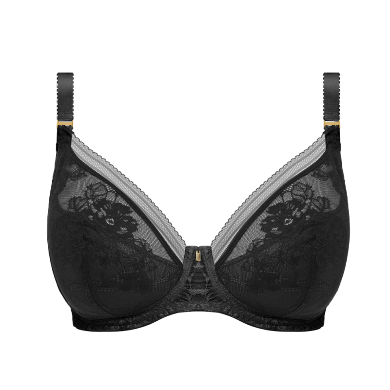 FL-FL102314BLK - Reggiseno semi-soft Fusion Lace con ferretto - nero