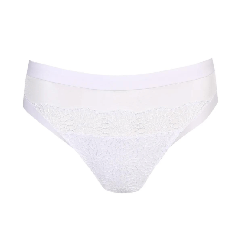PD-0563180WIT- Slip vita media Sophora in tulle - Bianco