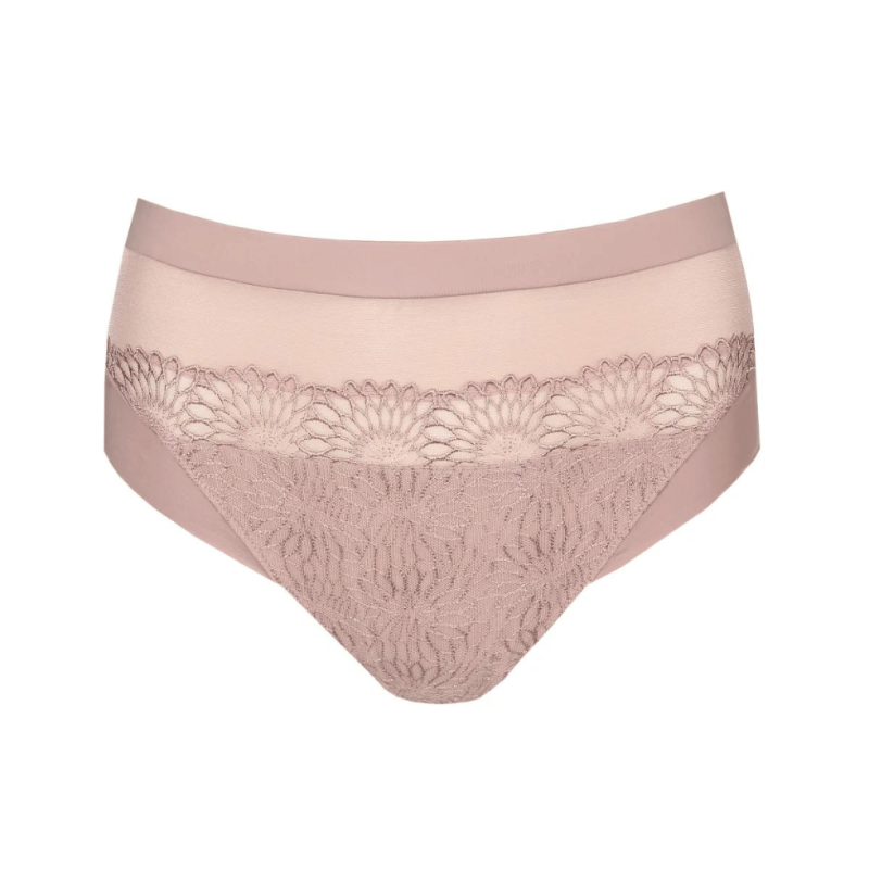 PD-0563181BDS- Slip vita alta Sophora in tulle - Bois de Rose