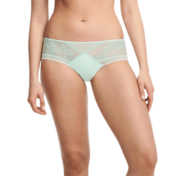 PAS-P47H40-0F2- Shorty Maddie in tulle e pizzo - verde nilo