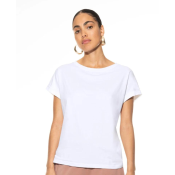 MEY-17297-1- Maglia manica corta serie Organic Power - bianco