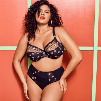 EL-EL8900BDT - Reggiseno Matilda speciale seno abbondante - nero pois