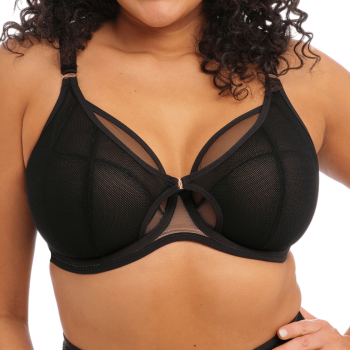 EL-EL301202BLK- Reggiseni soft Kintai plunge per coppe grandi - nero