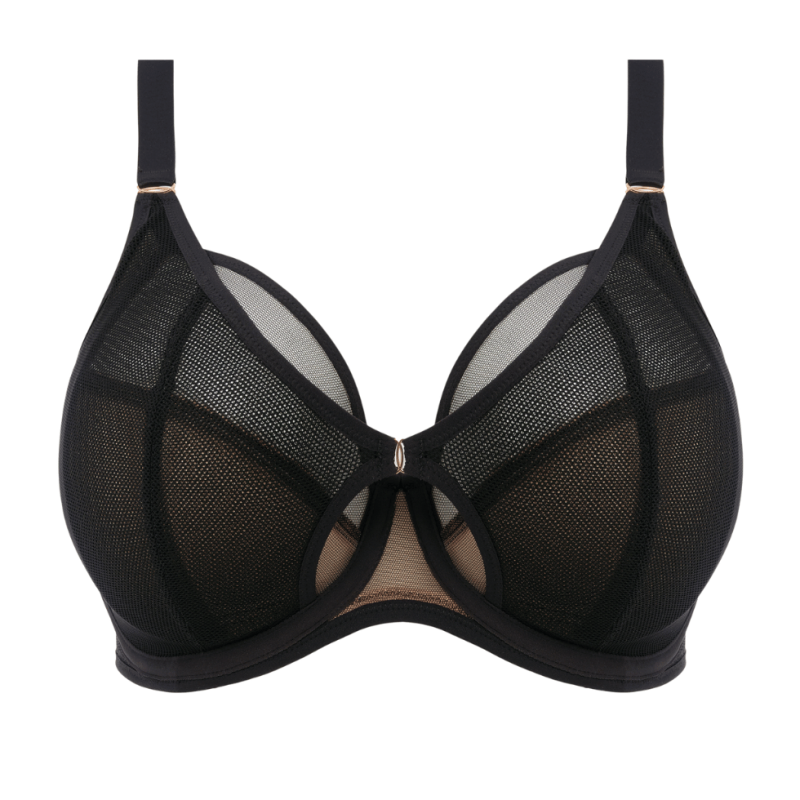 EL-EL301202BLK- Reggiseni soft Kintai plunge per coppe grandi - nero