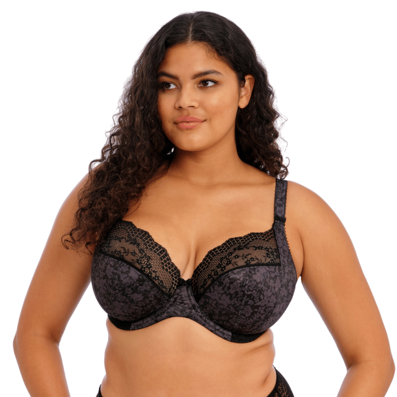 Reggiseno Plunge Elomi Lucie Nero - Vestibilità Curvy