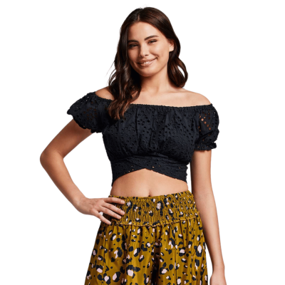 Top Pizzo nero by Iconìque