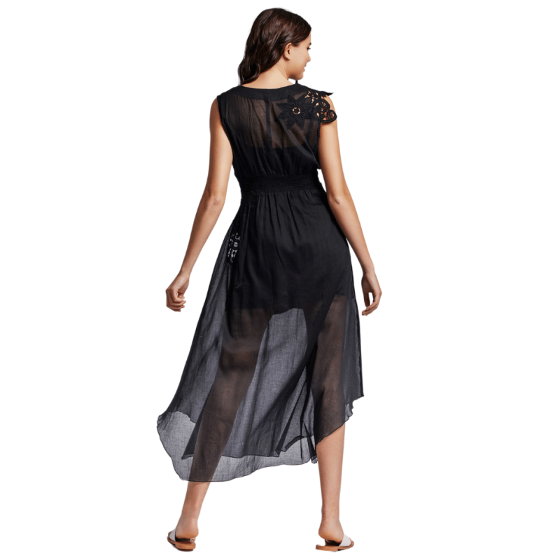 Abito lungo nero Lipari by Iconìque