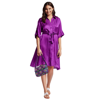 IC-24-142-PUR - Abito lungo Tanya in Lyocell - Purple
