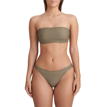 MJ-1006918GOO - Bikini a fascia due pezzi combinato senza ferro Tinjis - golden olive