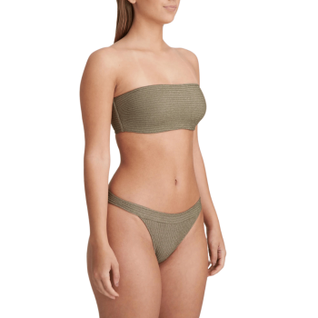 MJ-1006918GOO - Bikini a fascia due pezzi combinato senza ferro Tinjis - golden olive