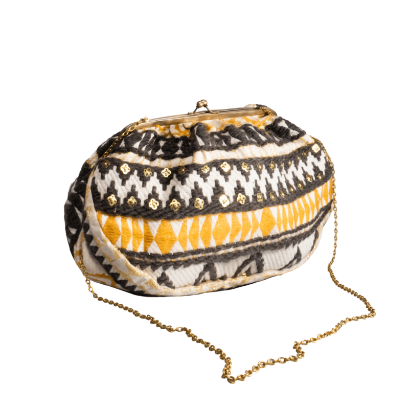 DB-24-B07-Borsa tracolla in cottone Batik - multicolor