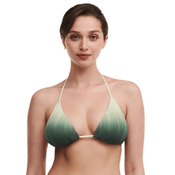 CL-C12VQF-VQF - Triangolo bikini combinabile senza ferretto sfumato Linea Pulp - verde
