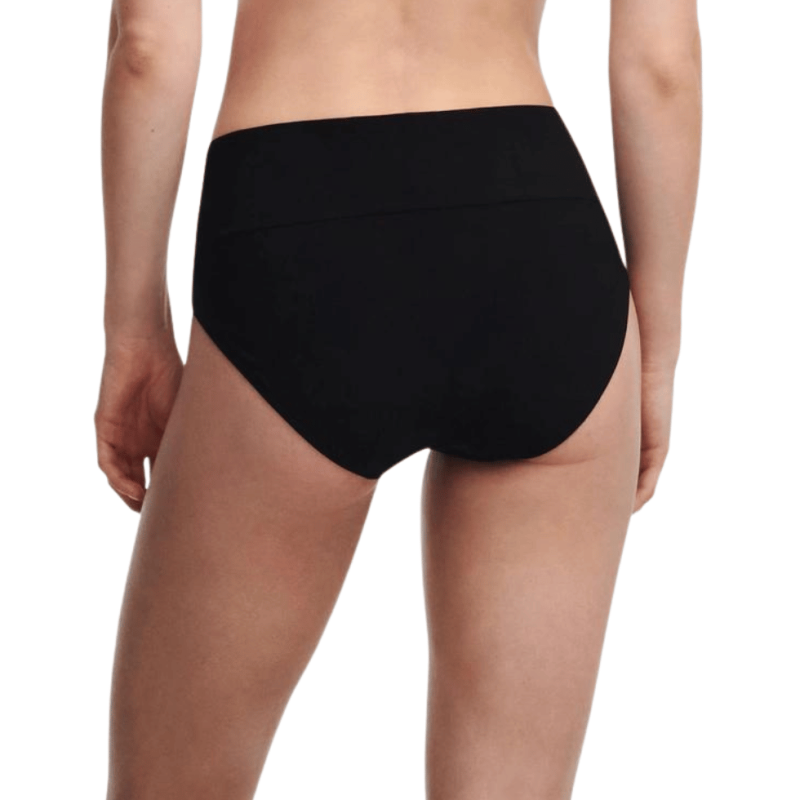 Slip alto bikini Emblem nero Chantelle