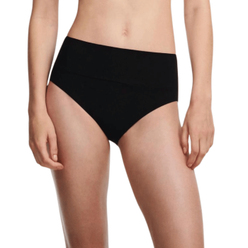 CL-C17TC5-011-Slip bikini combinabile vita alta regolabile Emblem - nero