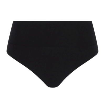 Slip alto bikini Emblem nero Chantelle