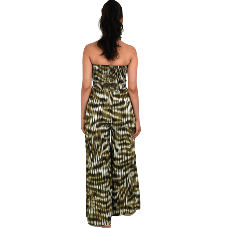 Tuta in viscosa verde militare Sunflair