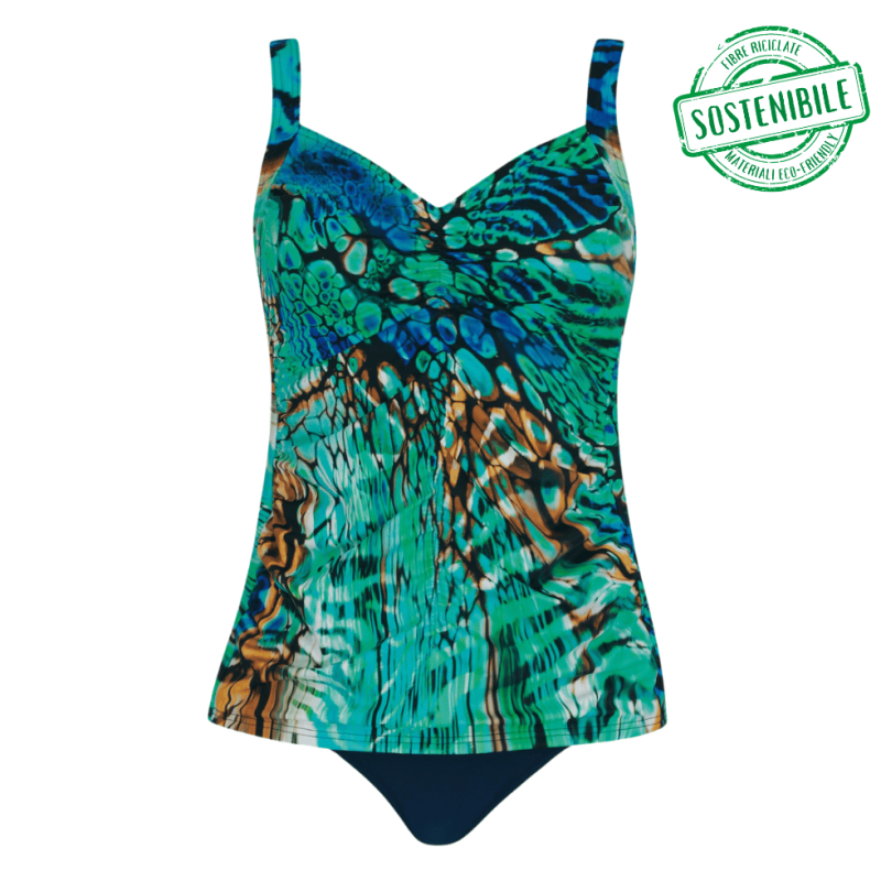 Tankini turchese e blu Sunflair