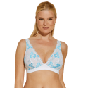 Bralette in pizzo Bianco verde umbria e constance blue Cosabella