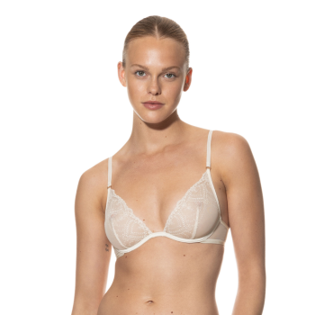 MEY-74646-005- Reggiseno soft a triangolo con ferretto serie Mysterious - Champagne