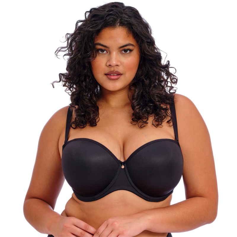 Reggiseno a Fascia Elomi Smooth Nero | Sostegno fino a Coppa M