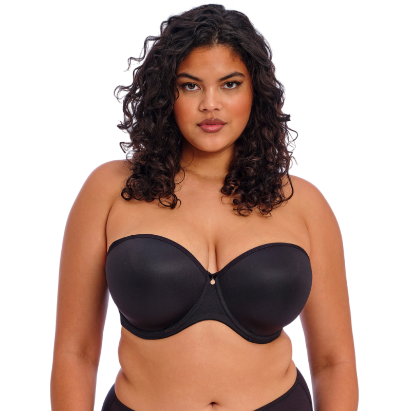 Reggiseno a Fascia Elomi Smooth Nero | Sostegno fino a Coppa M