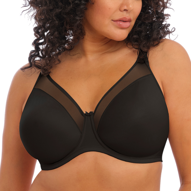 Reggiseno Elomi Smooth Black | Invisibile fino a Coppa M
