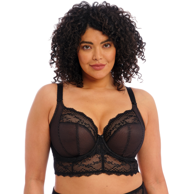 Bralette Elomi Charley nero  -Intimo Curvy