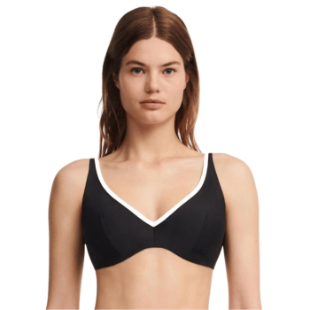 CL-C12IMA-0DV-Bikini combinabile a triangolo Authentic con ferretto - nero