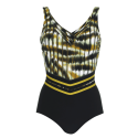 Costume intero nero multicolor modellante Sunflair