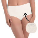 Slip vita alta taglio laser Pocket Panty