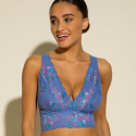 Completo Bralette Paradiso Portofino Blu Curvy Cosabella