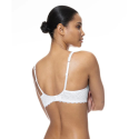 Reggiseno spacer half cup Amorous bianco