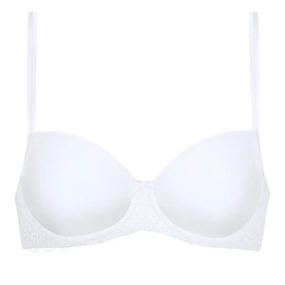 Reggiseno spacer half cup Amorous bianco
