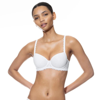 MEY-74801-001- Reggiseno preformato Spacer con ferretto Half Cup serie Amorous - bianco